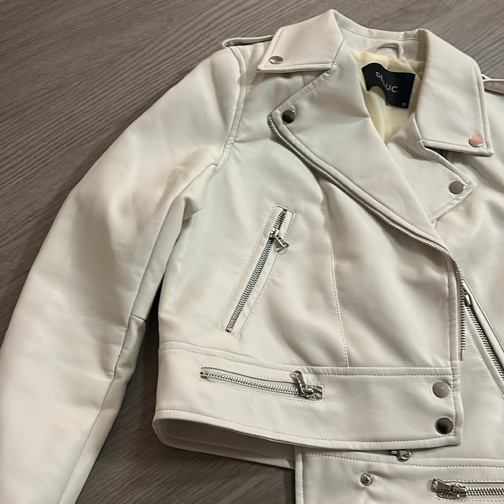 Deluc White Leather Jacket - Picture 2 of 4